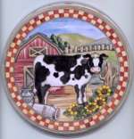 `Burner Covers New Cow Round Metal