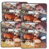 Barnyard Farm Decor Square Gas Stove Burner Covers