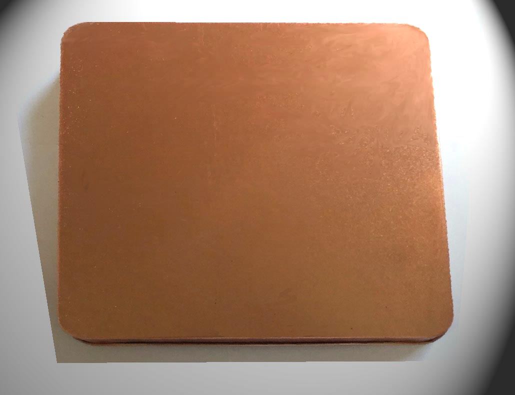 Square Metal Gas Stove Burner Cover Solid Copper Color