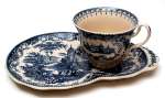 Blue Willow Style Porcelain Cup & Saucer Blue Willow Style Porcelain Cup & Saucer