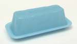.Glass-Butter Dish-Blue