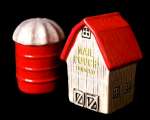 Mail Pouch Tobacco Barn & Silo Salt & Pepper Shakers Mail Pouch Tobacco Barn & Silo Salt & Pepper Shakers