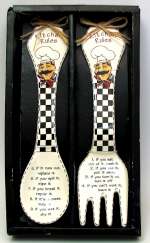 Chef Spoon and Fork Wall Hangings
