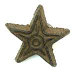 Cast Iron Rust Star Drawer Pull Set of 12