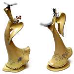 Tea Light Candle Tray with Angel Set of 2 Tea Light Candle Tray with Angel Set of 2