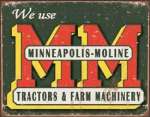 Tin Sign - Minneapolis Moline Tractors Logo Tin Sign - Minneapolis Moline Tractors Logo