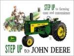 John Deere Tin Sign - Step Up John Deere Tin Sign - Step Up