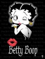 Tin Sign Betty Boop Kiss Tin Sign Betty Boop Kiss