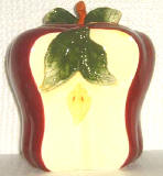 Cut Apple Ceramic Cookie Jar Cut Apple Ceramic Cookie Jar