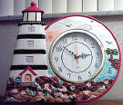 A Lighthouse Coastal Scene Wallclock A Lighthouse Coastal Scene Wallclock