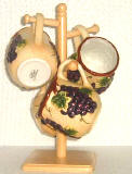 A Vintage Grape Ceramic Mugs and tree