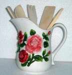 A Rose Pitcher Utensil Holder A Rose Pitcher Utensil Holder