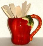 Red Apple Pitcher Utensil Holder Red Apple Pitcher Utensil Holder