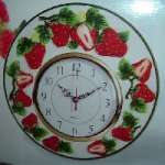 Ceramic Wallclock Strawberry Ceramic Wallclock Strawberry