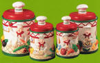 Ceramic canister set - Fat Gourmet Chef