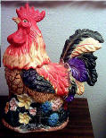 Art Rooster Ceramic Cookie jar Art Rooster Ceramic Cookie jar
