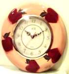 A Ceramic Country Style Apple Kitchen Wallclock