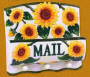 sunflower Ceramic mail holder