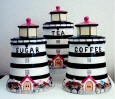 Lighthouse 3 Ceramic Storage Jar /Canisters Lighthouse 3 Ceramic Storage Jar /Canisters