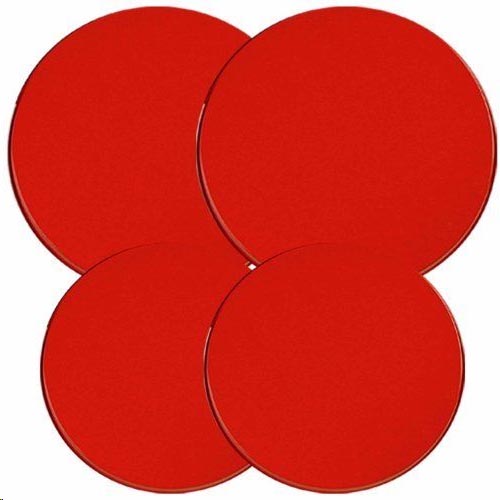 *Round Solid Red Round  Metal Burner Covers