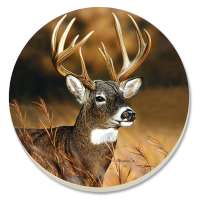 Buck Stops Here Wildlife Coasters Lodge/Cabin Decor