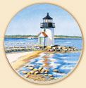 Nantucket Lighthouse Coastal Coaster Set of 8