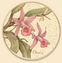 Orchid Floral Coaster Set of 8
