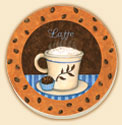 Cafe Brown 4 Delectables Patterns Coaster Set of 8