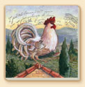 Rooftop Rooster Farm Life Coaster Set of 8