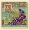 Grapes Label Delectables Coaster Set of 8