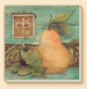 Pear Label Delectables Coaster Set of 8