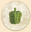 Gourmet Vegetables 4 Delectables Patterns Coaster Set of 8