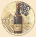 Grape Design Wine Vineyards Coaster Set of 8 Grape Design Wine Vineyards Coaster Set of 8