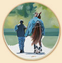 The Groom Horses Coaster Set of 8