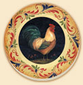 Francesco Rooster Farm Life Coaster Set of 8