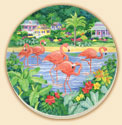 Flamingos Birds Coaster Set of 8