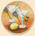 Martinis Wine Coaster Set of 8 Martinis Wine Coaster Set of 8