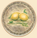 Renaissance Fruit 4 Delectables Patterns Coaster Set of 8