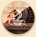 Taste of Coffee 4 Delectables Patterns Coaster Set of 8