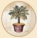 Potted Palms 2 Patterns Coaster Set of 8