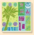 Sea Breeze Coastal Coaster Set of 8