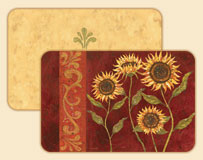 A Sunflower Placemat Set - Provence Sunflowers A Sunflower Placemat Set - Provence Sunflowers