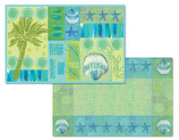 Palm Trees and Seashells Placemat Set