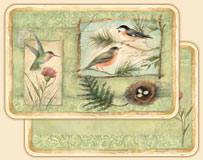 A Hummingbird/Garden Bird Placemat set - Rejoice A Hummingbird/Garden Bird Placemat set - Rejoice