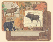 A Lodge/Cabin Decor Placemat set - Wilderness Trails