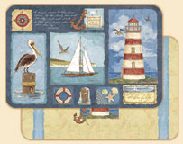 A Coastal Nautical Placemat Pelican Reef A Coastal Nautical Placemat Pelican Reef