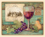 A Wine Grape Theme Cuttingboard - Chianti Label A Wine Grape Theme Cuttingboard - Chianti Label