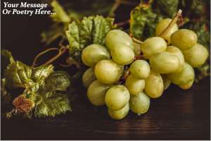 * Fruit Green Wine Grapes Glass Cuttingboard Trivet