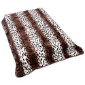 Blanket - Wildlife Lodge/ Cabin Fleece Throw - Leopard Skin