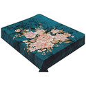 Blanket - Country Flower Fleece Throw - Sage Green Background